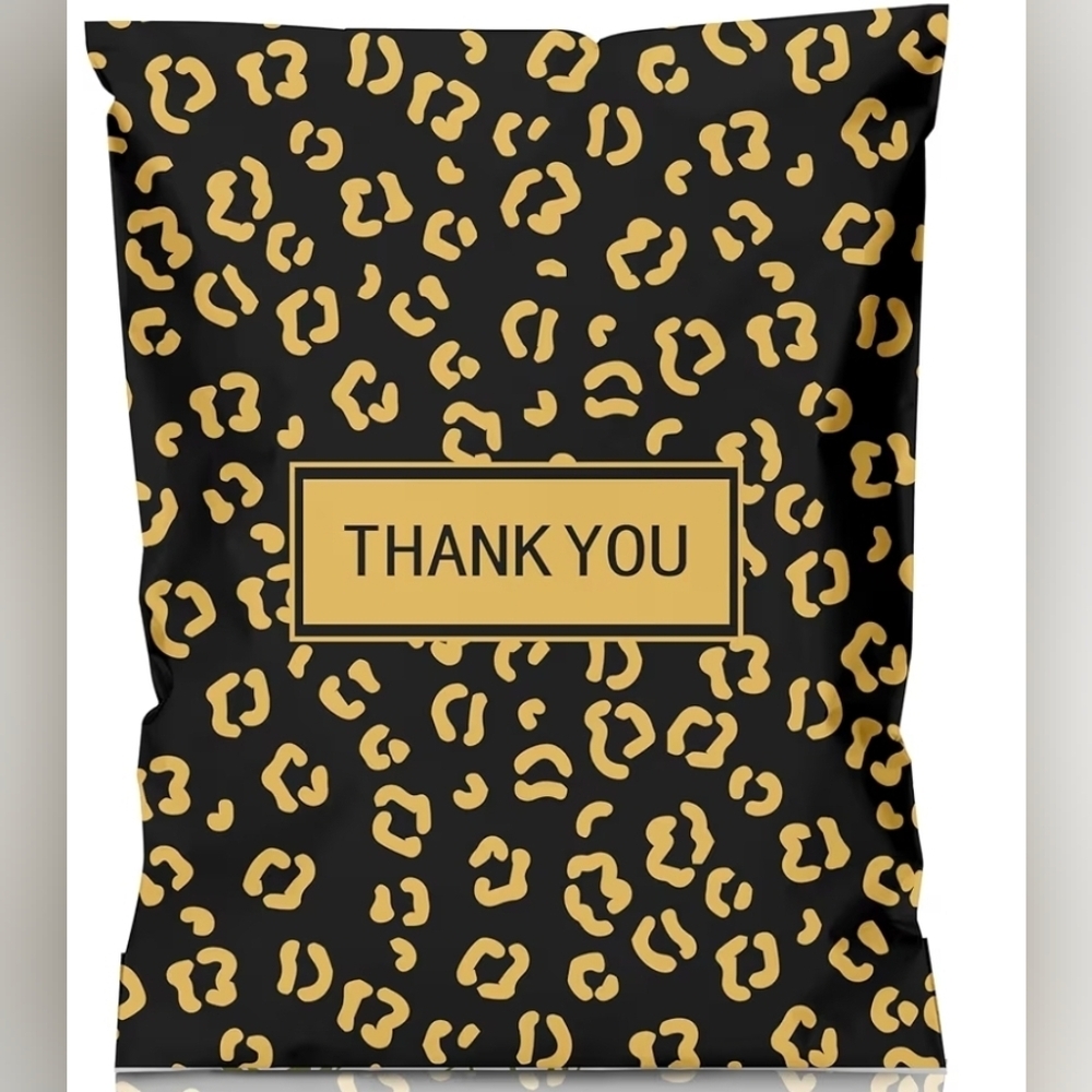Leopard Print Polymailer (10 X 13) 10 Ct
